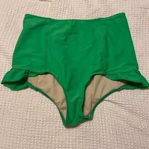 Kortni Jeane high waisted ruffle swim bottoms